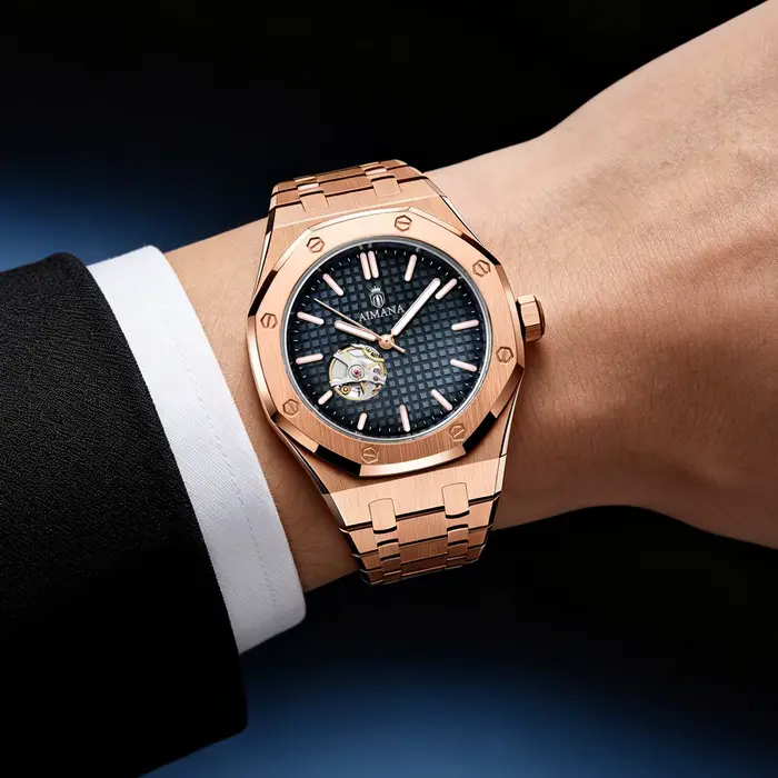 AIMANA Montre mécanique automatique de luxe pour homme