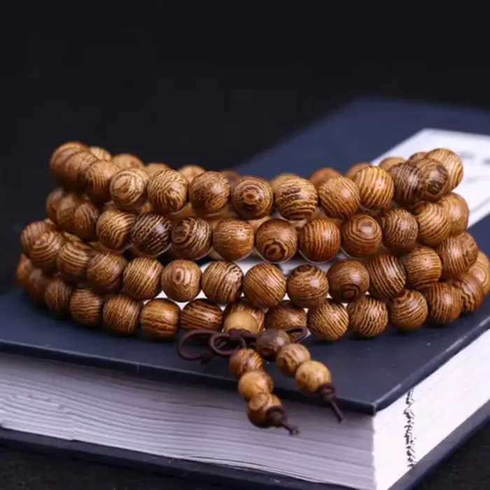 Bracelet en bois de santal naturel pour hommes et femmes