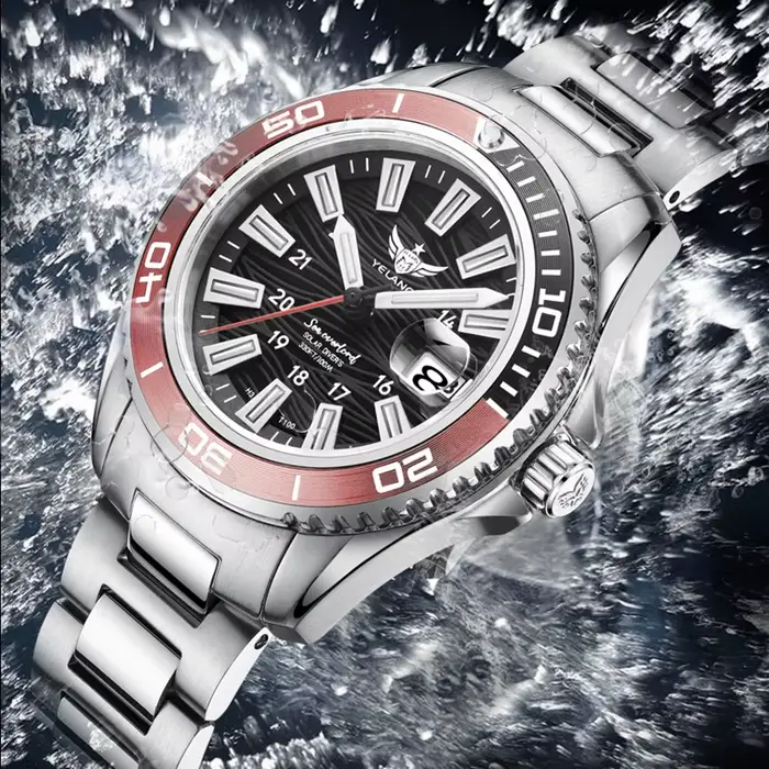 Montre Yelang V1214 Femme Acier Inoxydable Saphir Quartz Élégante Lumineuse Polyvalente Occasions Spéciales