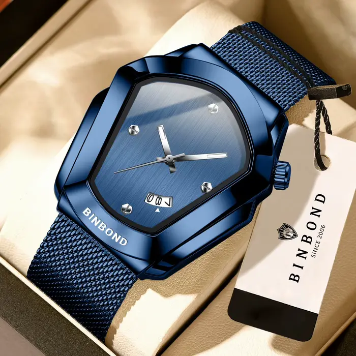 Montres à quartz BINBOND Iron Man originales pour hommes