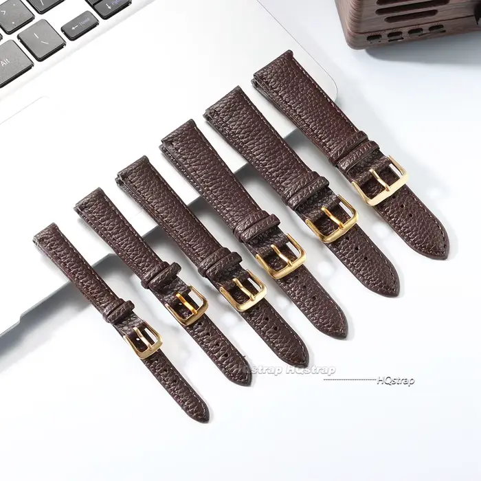 Bracelet de montre en cuir PU pour femmes, 12mm à 22mm, boucle argent ou or, bracelet de remplacement universel pour montres traditionnelles