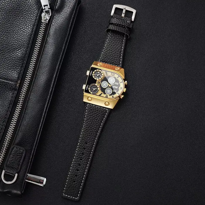 Montres de luxe carrées surdimensionnées pour hommes