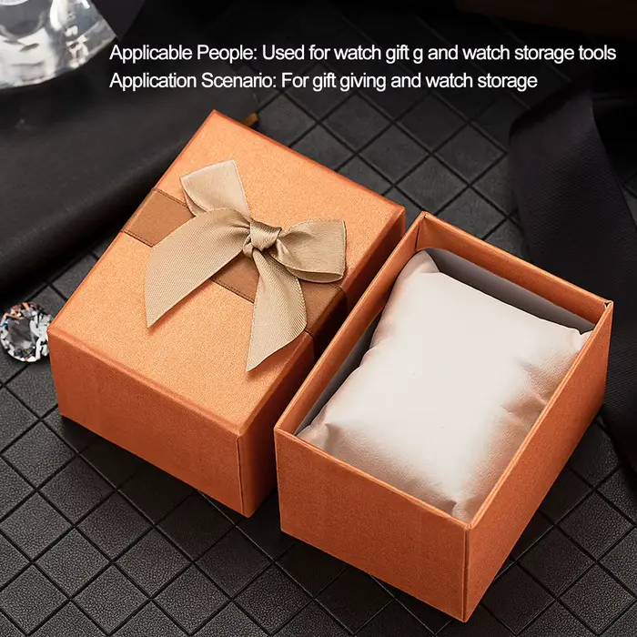 Boîte de rangement de montre à nœud papillon élégante pour homme et femme occasions spéciales cadeau Noël anniversaire voyage protection montre