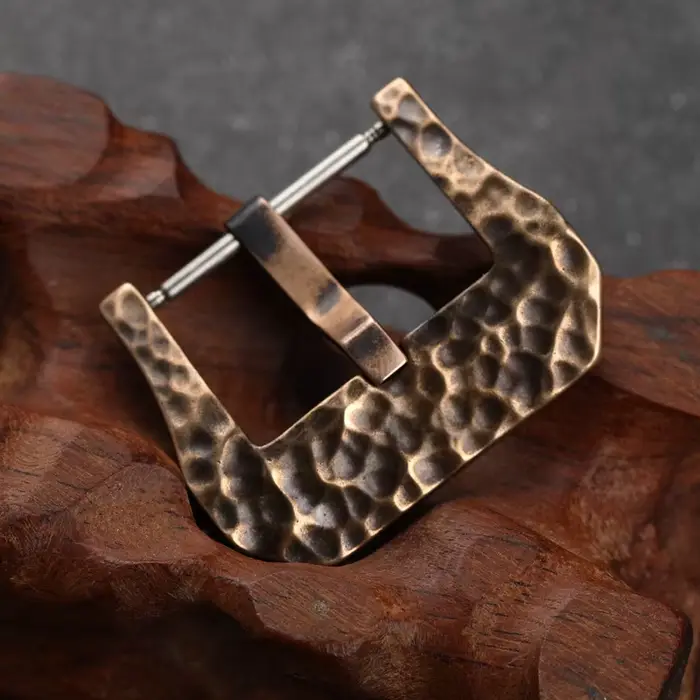 Bracelet en cuir et caoutchouc avec boucle en laiton massif oxydé pour hommes et femmes style vintage ancien à offrir pour occasions spéciales