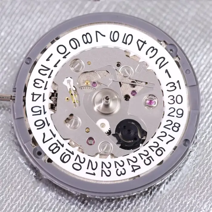 Mouvement mécanique NH35 24 bijoux haute précision avec roue de date blanche pour montres automatiques homme femme occassions spéciales