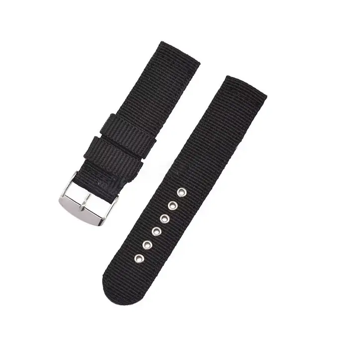 Bracelet de Montre en Nylon pour Homme et Femme, Accessoire en Toile Étanche, 18/20/22mm