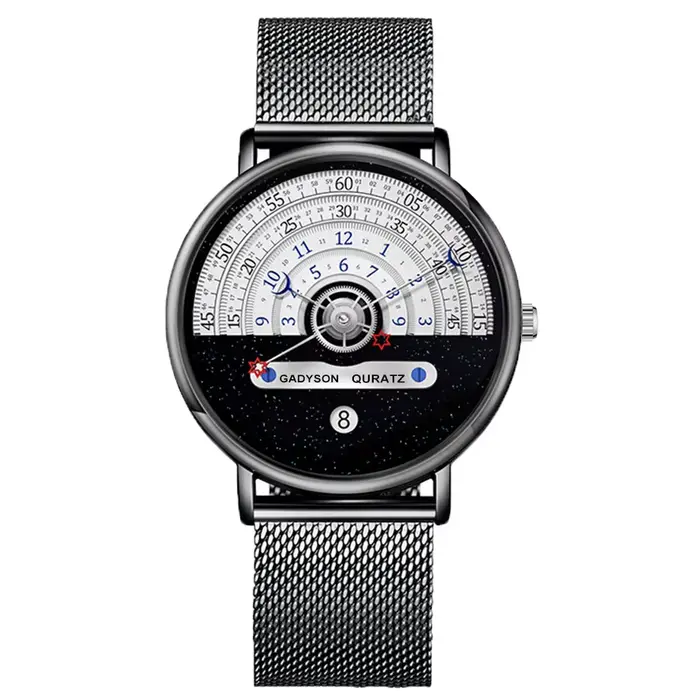 Hommes ciel étoilé créativité calendrier montres montre de Sport décontractée
