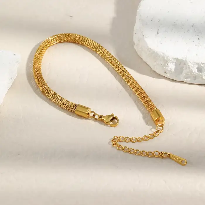 E.B.belle – Bracelet chaîne en maille creuse