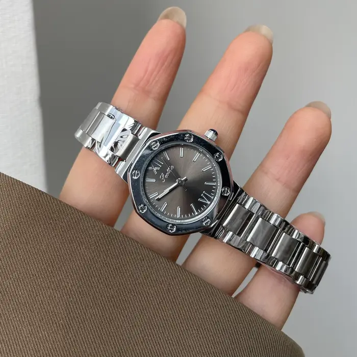 Nouvelle montre argentée de luxe 2026