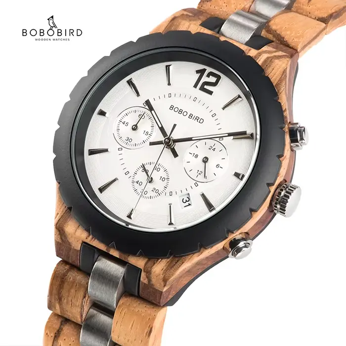BOBO BIRD-Montre en bois pour homme