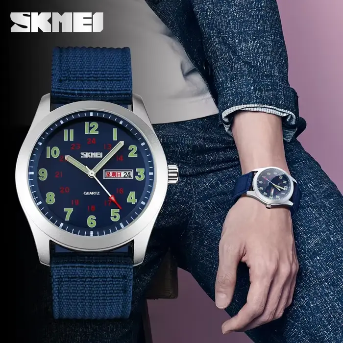 SKMEI 9112 montres pointeur lumineux étanche homme montre-bracelet Date calendrier horloge Reloj Hombre luxe hommes Sport Quartz