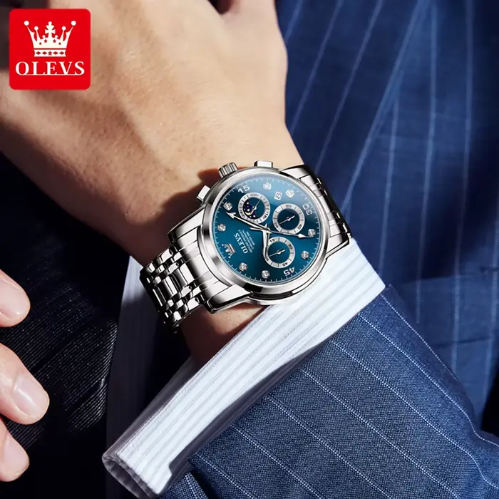 OLEVS 2889 Montre-bracelet de luxe originale pour homme