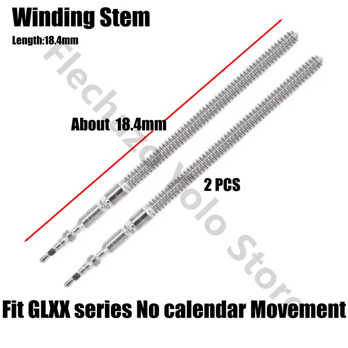 Tige de remontage (2/5 pièces) pour mouvements de montre GL20 GL22 GL24 GL26 GL30 GL32 – Pièces de r