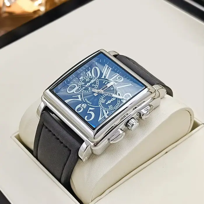 Montre à quartz de luxe pour hommes d'affaires