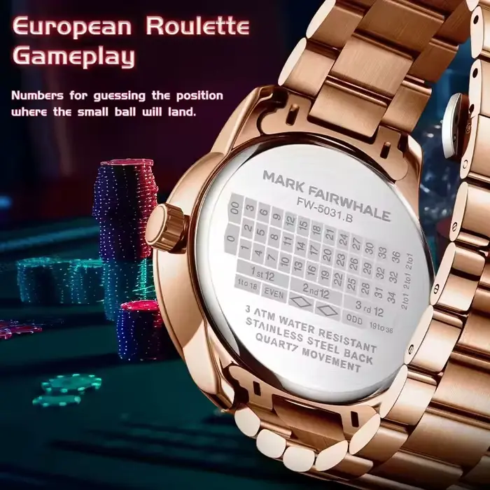 Montre Mark Fairwhale 5031 Quartz pour Hommes et Femmes Style Élégant et Pratique Occasions Spéciales et Décontractées