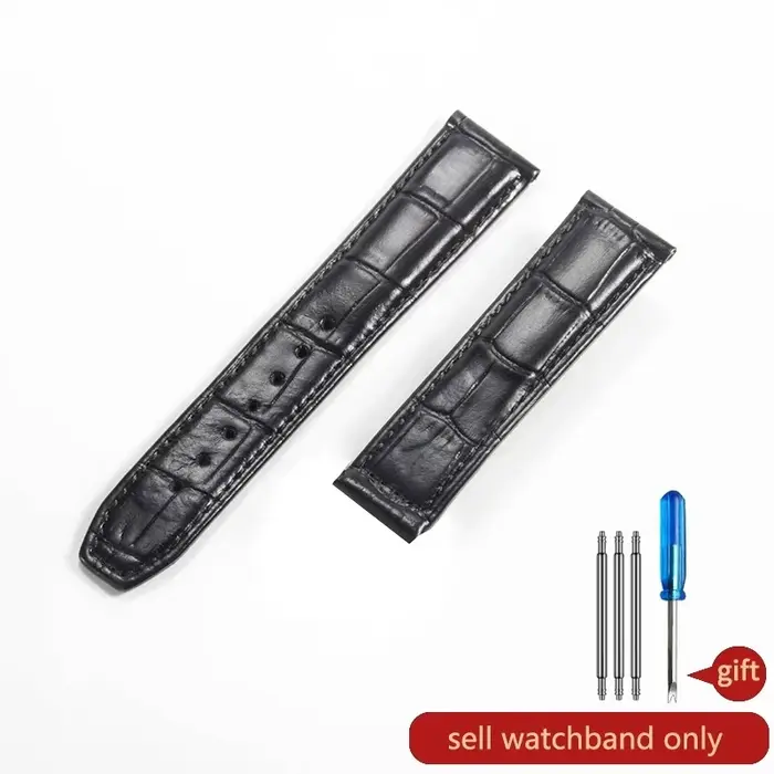 Pour Maurice Lacroix Pontos Les Classiques série étanche véritable bracelet en peau de vache Double 
