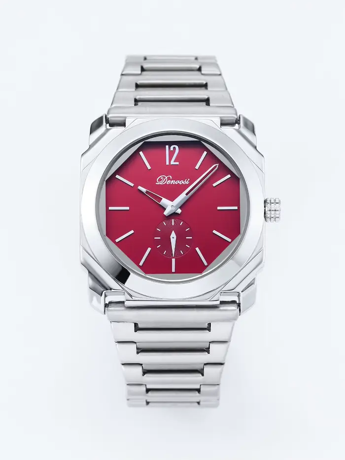 Montre DENVOSI de luxe pour homme à cadran octogonal - Style extrêmement simple, montre analogique à