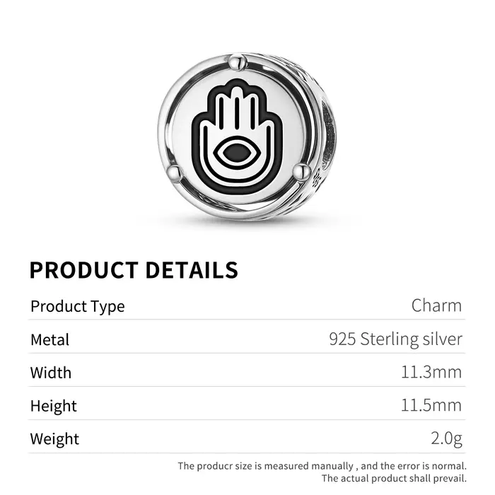 Breloque symbole en argent Sterling 925