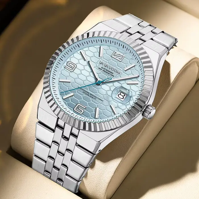 Nouvelle montre homme UTHAI élégante avec calendrier lumineux résistante à l'eau pour hommes affaires et loisirs