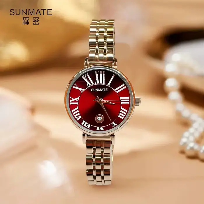 SUNMATE Montre pour femme étanche luxueuse et élégante