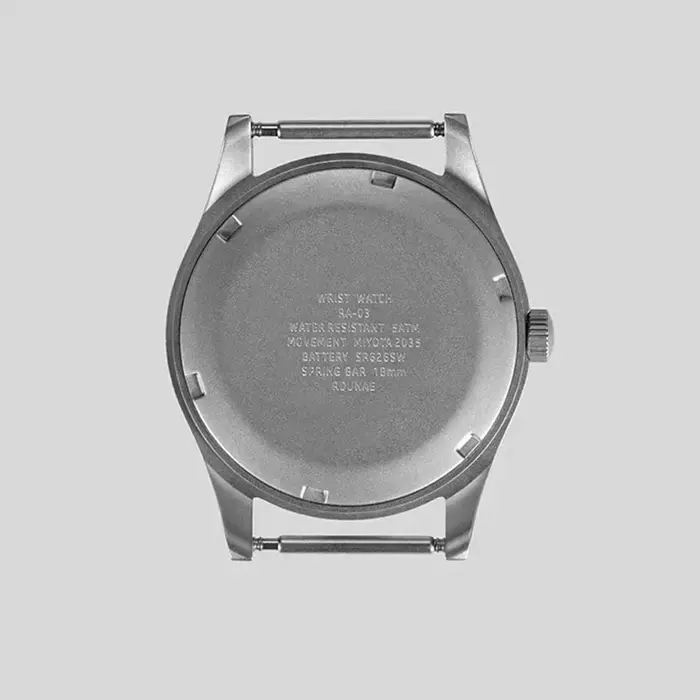 2025 nouveau RDUNAE RA03 34.5mm militaire hommes montre à Quartz Vintage G10 mis5 2035 montres K1 verre minéral montre-bracelet en acier inoxydable
