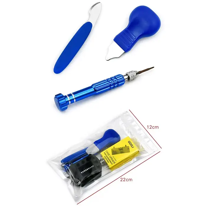 Outils de réparation de montre professionnel kit 12 pièces clé de démontage réglable pour horlogers et amateurs occasions spéciales
