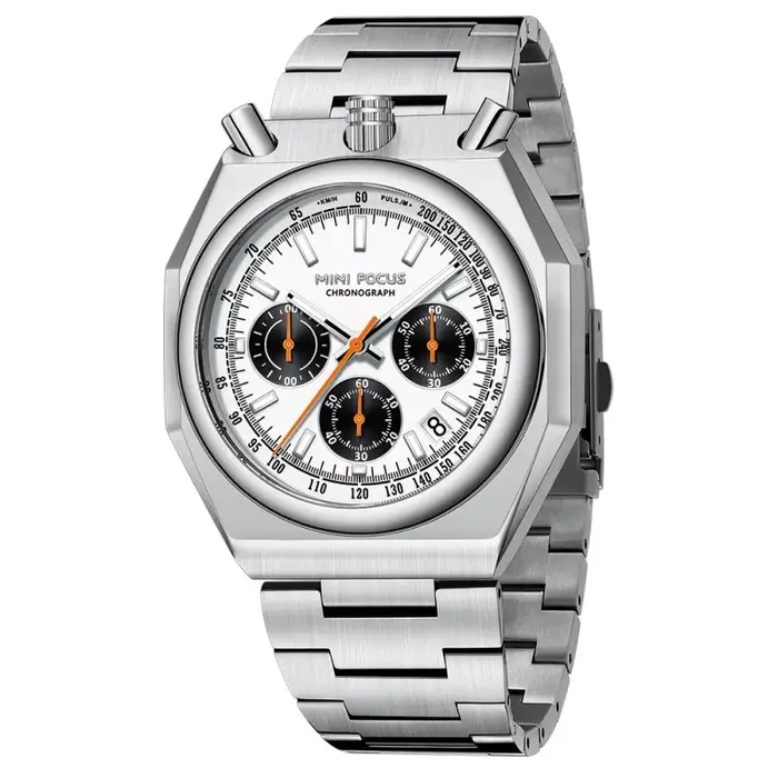 MINI FOCUS disponible en Stock MF0601G chronographe montre à Quartz pour les amoureux mode montre-bracelet lumineuse étanche avec calendrier