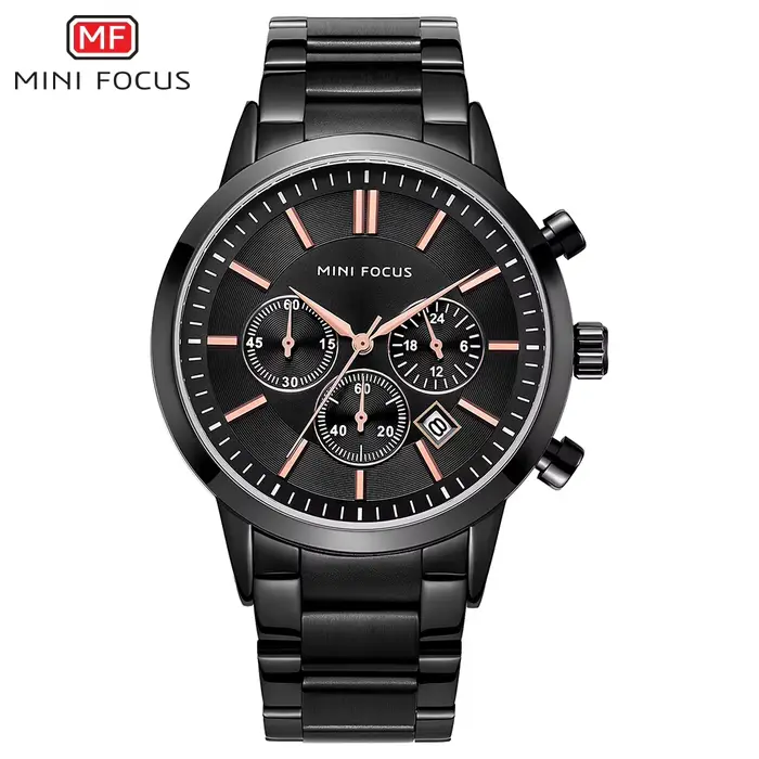 Montre de luxe Daniel Gorman pour hommes avec fonction chronographe et affichage de la phase de la lune pour occasions spéciales et tous les jours