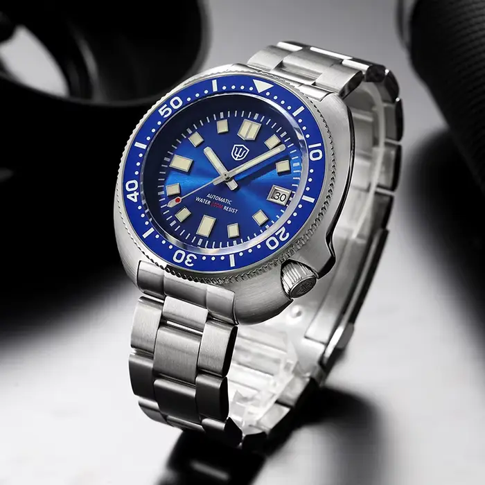 Montre de Plongée Vintage en Acier Inoxydable PVD avec Mouvement Automatique NH35A pour Hommes Occasions Spéciales Plongée
