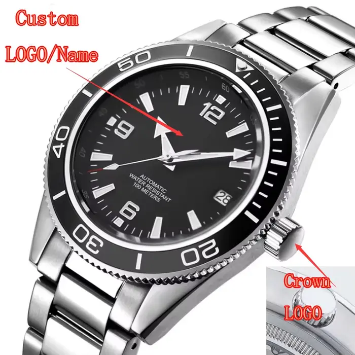 Logo de montre personnalisé pour homme
