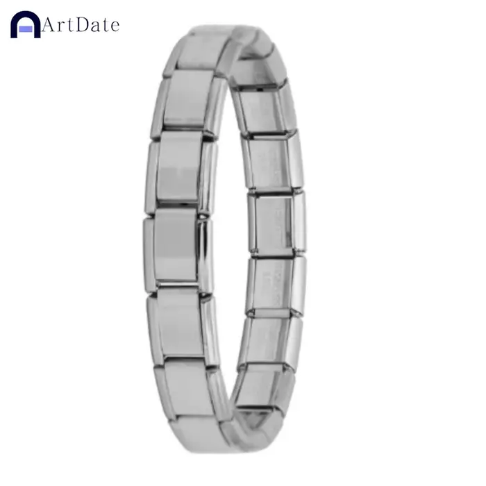 Bracelets en acier inoxydable de 9 mm de large, Style Simple et tendance, usage quotidien, couleur a
