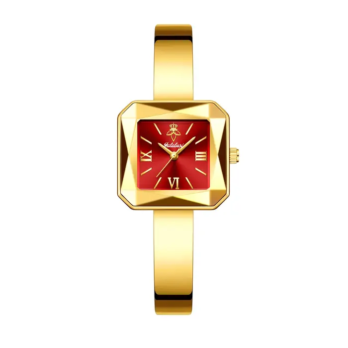 Montre-bracelet pour femme de la marque Yalalusi avec cadran carré : un cadeau sophistiqué pour les occasions décontractées ou professionnelles reloj