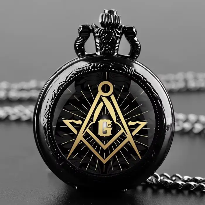 Montre de poche Freemason vintage à quartz pour homme femme enfant occasion spéciale design antique style unique cadeau idéal