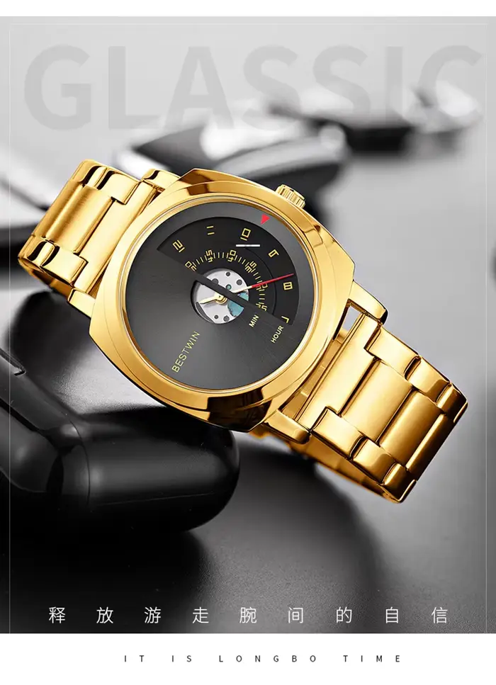 Montre à quartz étanche pour homme