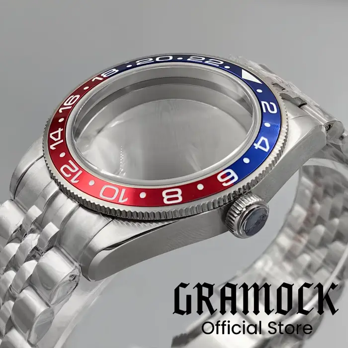 Boîtier de montre 10 ATM 39 mm en acier massif BB58