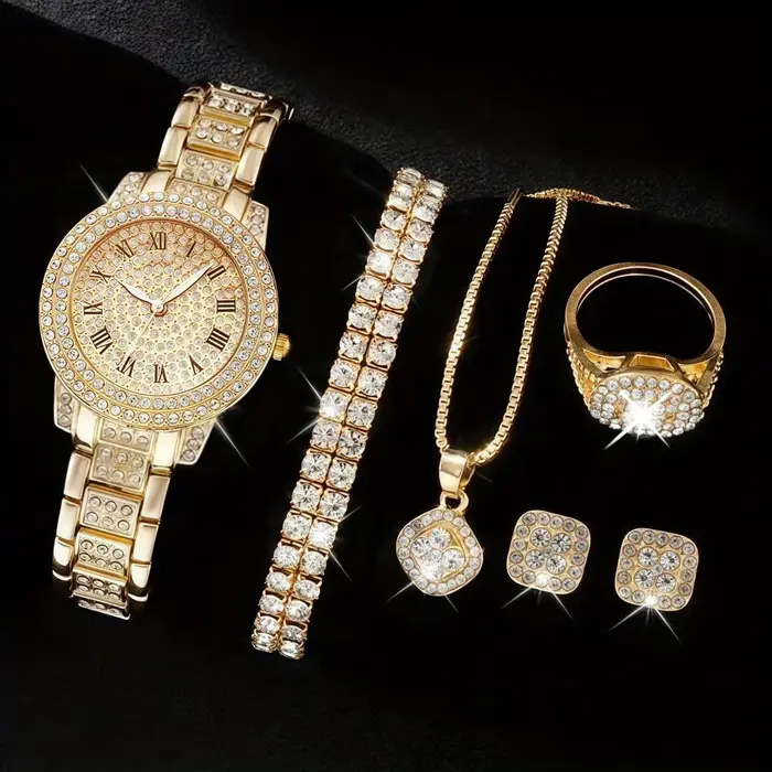 Montre RUNERR en acier avec lettres romaines en diamant élégante pour homme et femme occasions spéciales