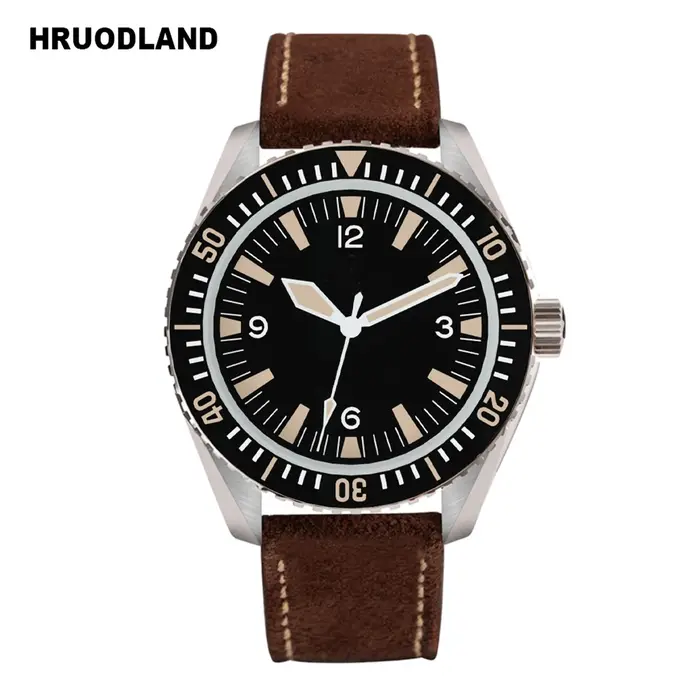 Hruodland 2026 nouvelle montre mécanique automatique rétro pour homme