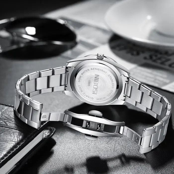 NIBOSI montre analogique à Quartz pour hommes Top marque de luxe classique montres