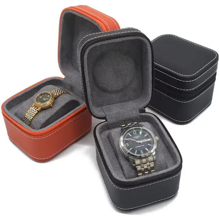 Montre de voyage de luxe pour étui, montre-bracelet étanche, organisateur de rouleau en cuir PU pour montre-bracelet, affichage de bijoux Commercial G