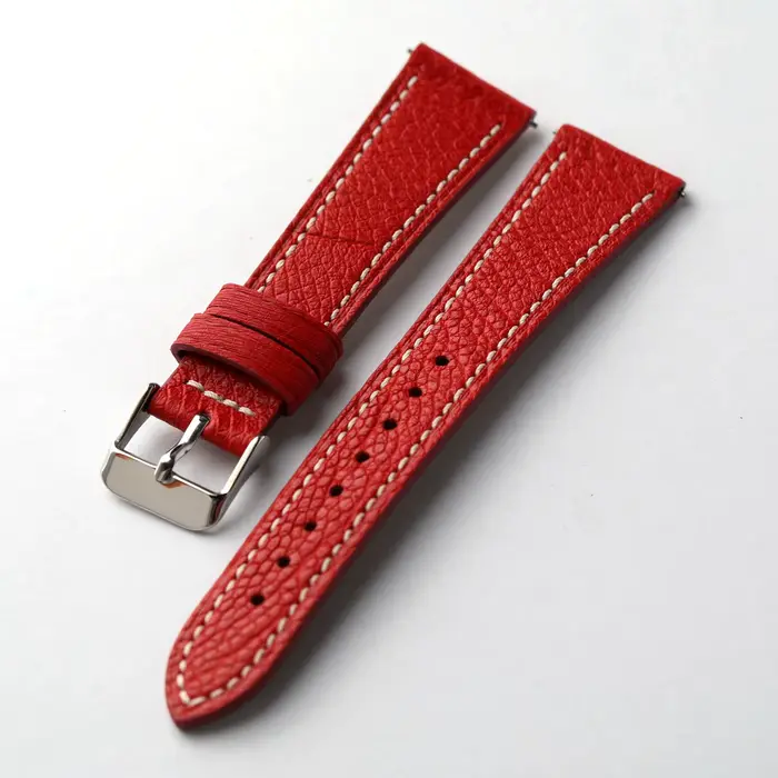 Bracelet en cuir d'autruche fait à la main, 20MM * 16MM, en cuir véritable, souple, rétro, adapté au