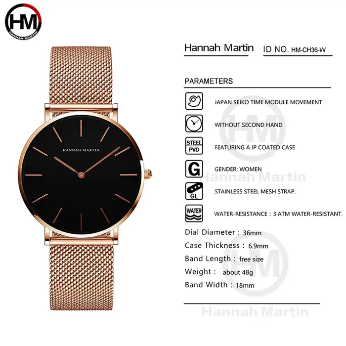 Hannah Martin-Montres à quartz pour femmes