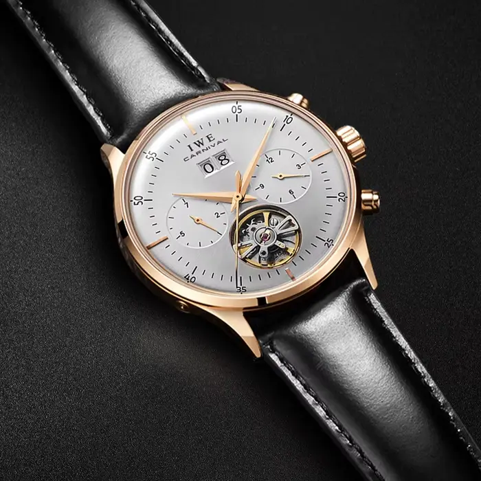Montre carnaval mécanique robe montres pour hommes marques de luxe saphir automatique