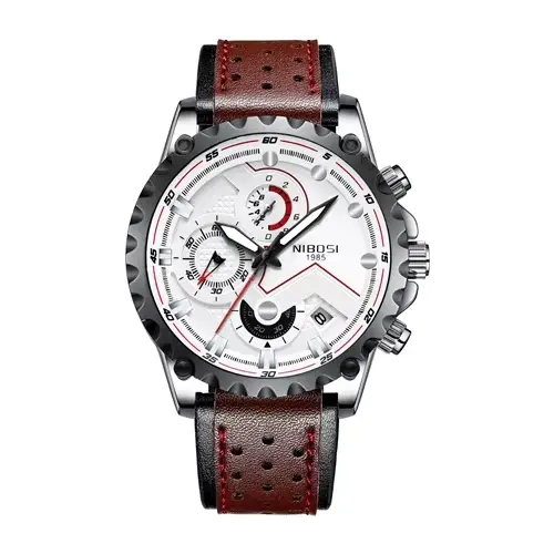 NIBOSI-Montre à Quartz de Luxe pour Homme, Étanche, avec Chronographe et Date, Nouvelle Collection
