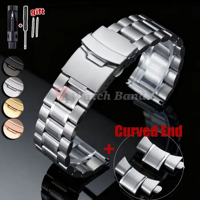 Bracelet de luxe Arc End pour Seiko SKX007 18mm 20mm 22mm 24mm