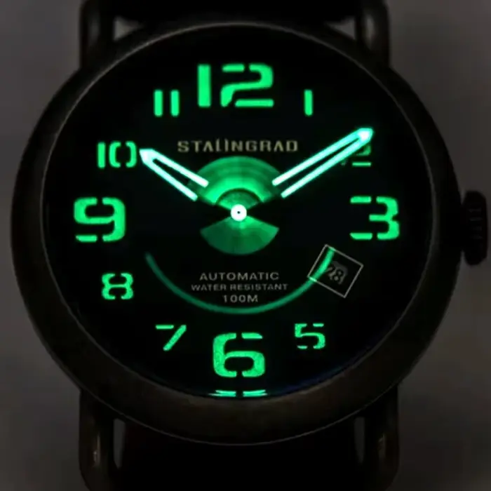 Montre STALINGRAD en acier inoxydable avec bracelet en nylon pour hommes, résistante à l'eau, style mode et décontracté pour aventures et occasions spéciales