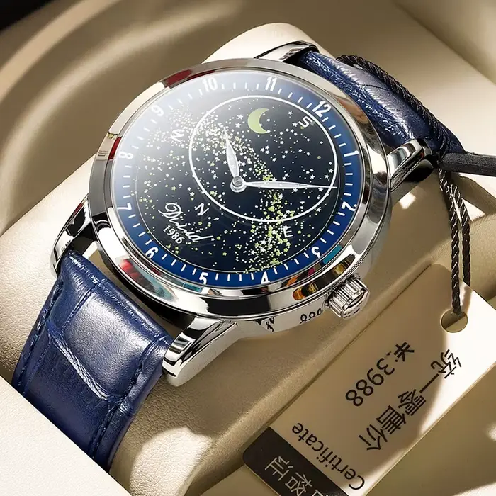 Montre automatique de marque pour hommes étanche Sport mécanique remontage automatique ciel étoilé m