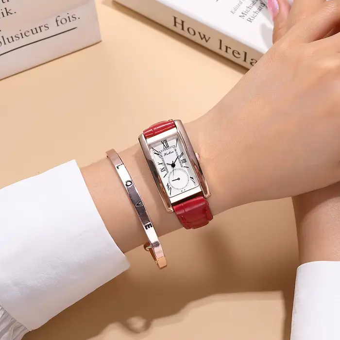 2025 nouvelle mode fine bracelet montre femme rectangle quartz casual rome échelle dames montres