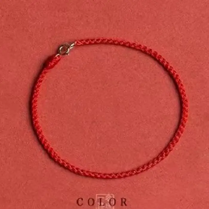 Bracelet à cordes rouges avec fermoir plaqué or, bijoux en cordon rouge pour hommes et femmes, unise