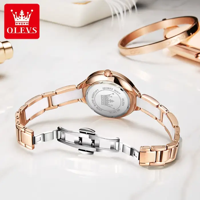 OLEVS 5872 montre de luxe de marque supérieure pour les femmes étanche lumineux Original Quartz dames montre-bracelet