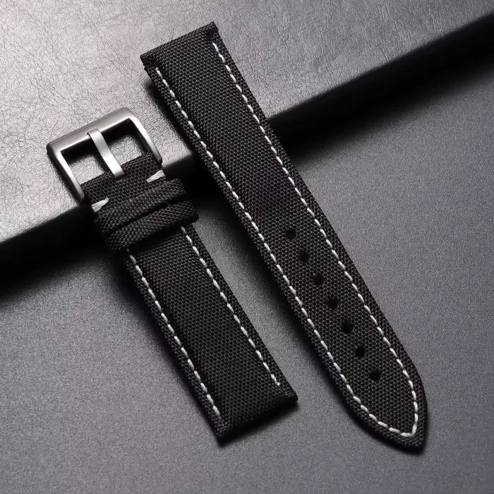 Bracelet de montre en Nylon véritable voile pour Omega pour montre intelligente 22mm 24mm hommes fem